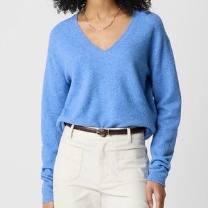 J. Crew Women's V-neck sweater in extra-soft yarn